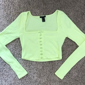 Neon Yellow Crop Top